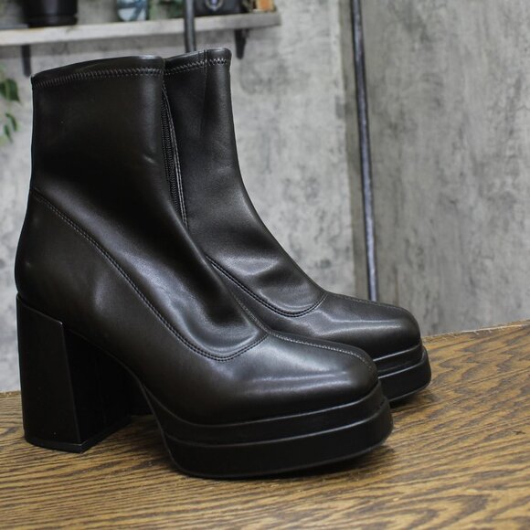 Wild Fable Womens Nadia Platform Boots 87791440 Black 10M - Picture 1 of 10